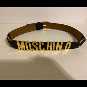 Vintage black Moschino belt